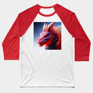 Crystal Dragons Series #02: Ruby Midnight Baseball T-Shirt